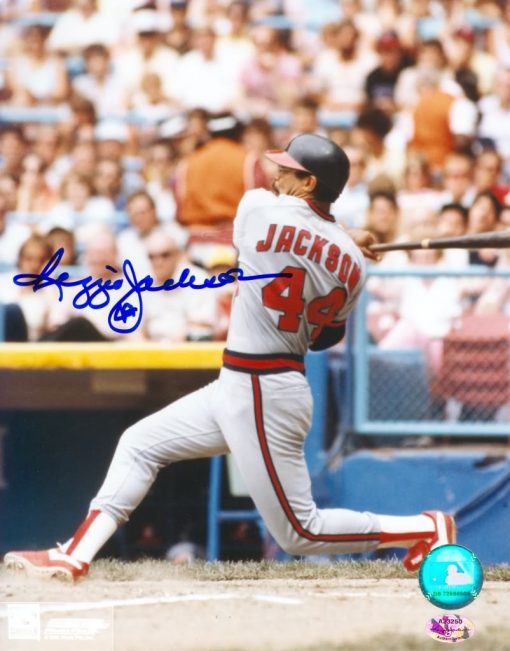 Reggie Jackson autographed 8x10 photo - Angels - 1004