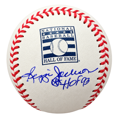 Reggie Jackson Autographed Hall of Fame Baseball