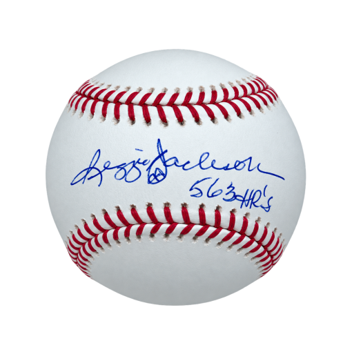 Reggie Jackson Autographed Baseball - 563 Home Runs