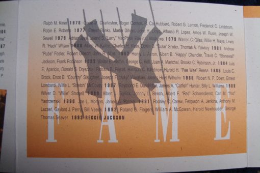 Autographed Reggie Jackson 1993 Hall of Fame Invitation - Image 7