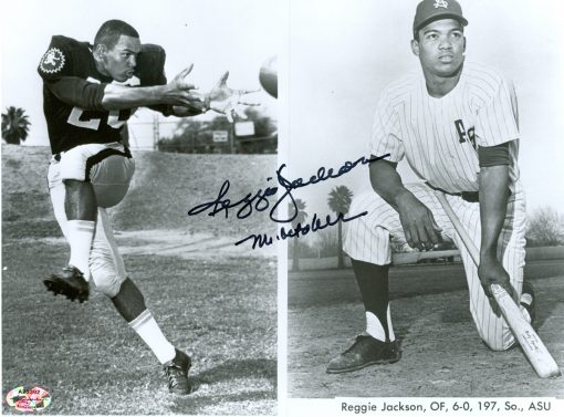 Reggie Jackson autographed 8x10 photo - AZ - 1017