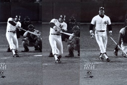 Reggie Jackson autographed 1977 World Series HR1 HR2 & HR3 8x10 Photo Yankees