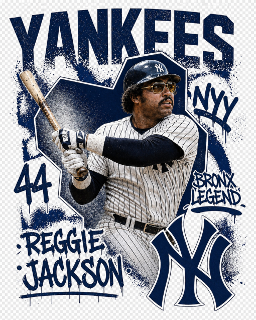 Reggie Jackson  Adult T-Shirts - Image 4